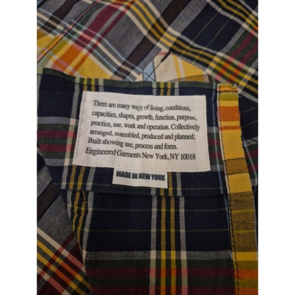 Engineered Garments Patchwork Madras Camp Plaid S… - image 6